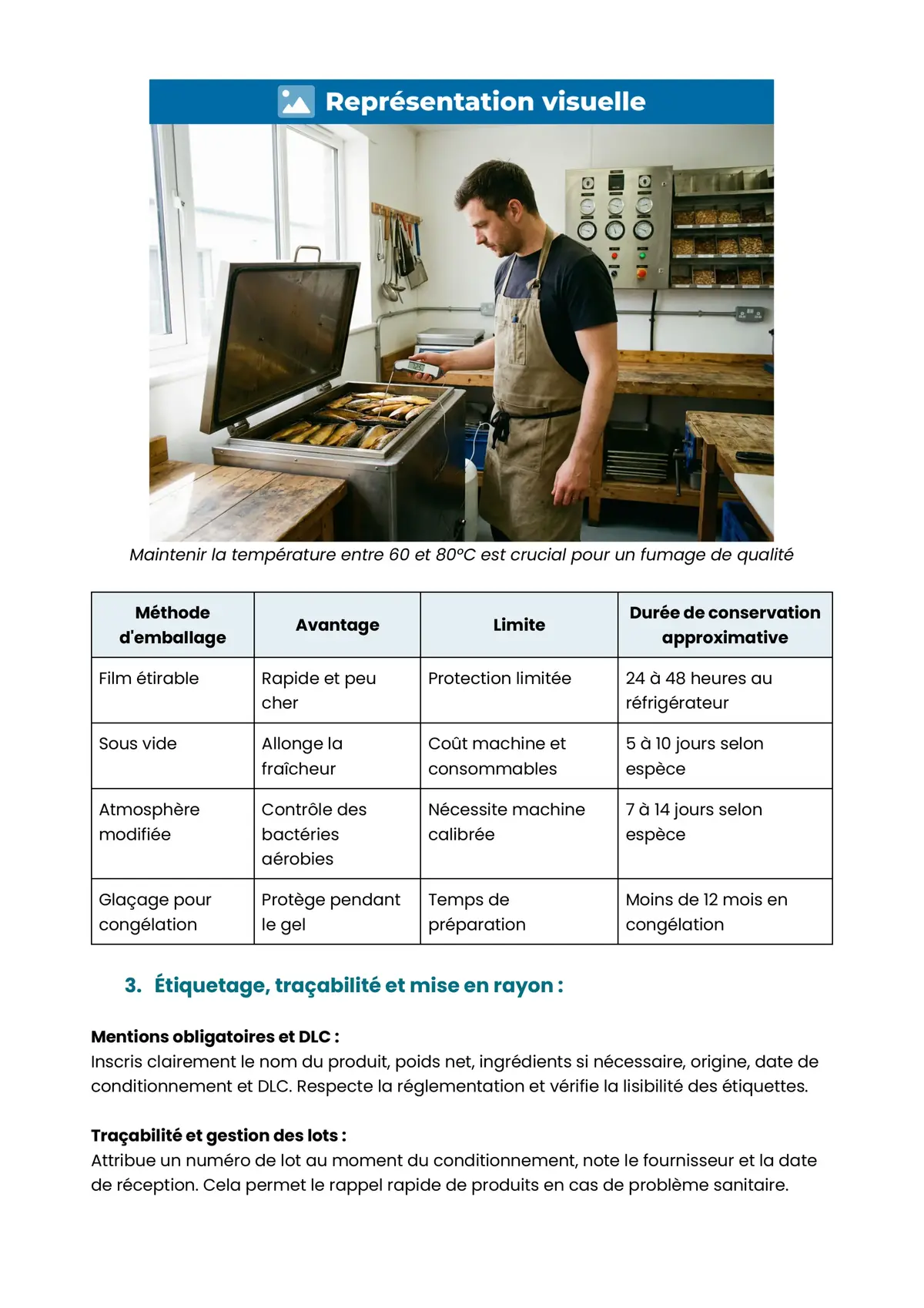 Example Fiche de Révision CAP Poissonnier